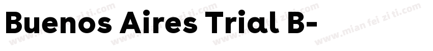 Buenos Aires Trial B字体转换
